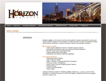 Tablet Screenshot of horizonloyalty.com